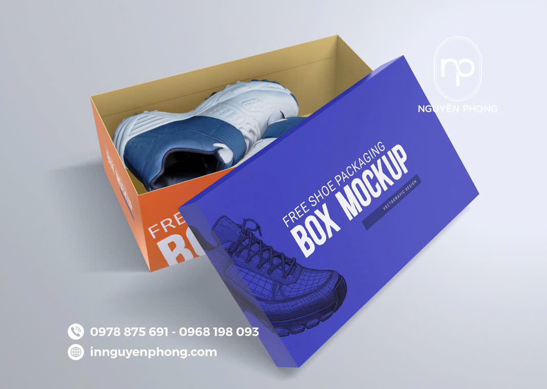 Hộp đựng giày bồi giấy Ivory